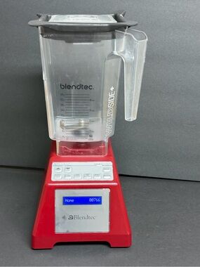 Blendtec Total Blender ES3 Red with 32oz Pitcher (00766 Cycles) TESTED